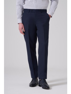 Morven  Erkek Lacivert Basic Düz Dynamic Fit Pantolon