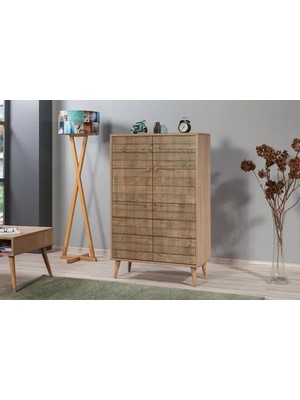 Vivense Multibox Natural Dolap Ahşap Ayak