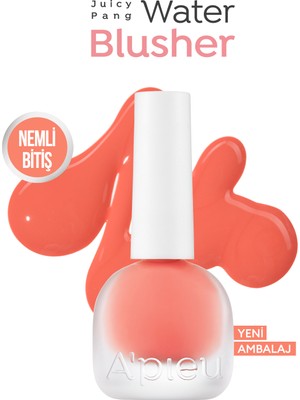 MISSHA Meyve Özlü, Nemli ve Parlak Bitişli, Doğal Görünümlü Likit Allık APIEU Juicy-Pang Water Blusher CR01