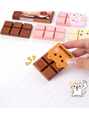 Cg Kids Çikolata Kokulu Silgi - Üzeri Baskılı (Ister 1 Adet Ister 2 Adet Isterseniz 4 Adet Satın Alabilirsiniz)