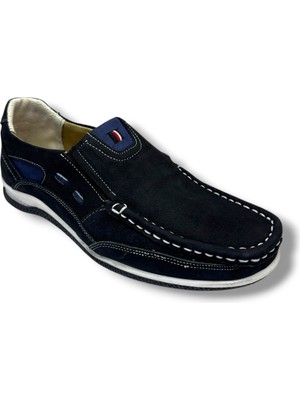 Master 7133-26 Hakiki Nubuk Deri Anatomik Erkek Ayakkabı Siyah Laci