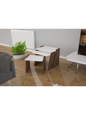 Vivense Arda Zigon Sehpa, Ceviz