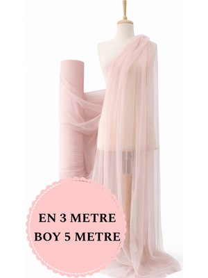 Narin Kumaş Evi Hayal Tül Toz Pembe - Parti, Organizasyon, Düğün, Nişan, Abiye, Doğum Günü, Süsleme Tülü