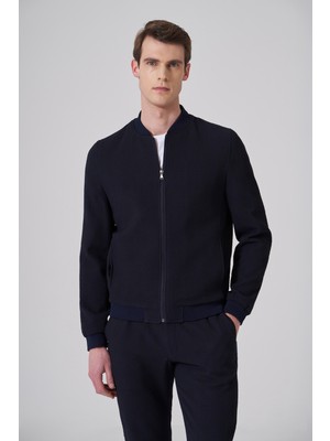 Morven  Erkek Lacivert Yazlık River Bomber Kısa Mont