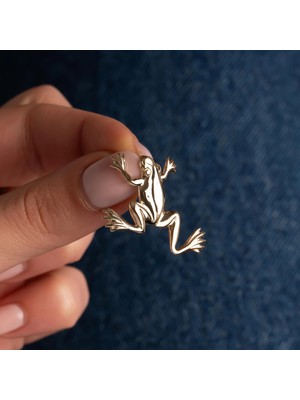 Hakan Mücevherat Kurbağa 14 Ayar Kolye Ucu