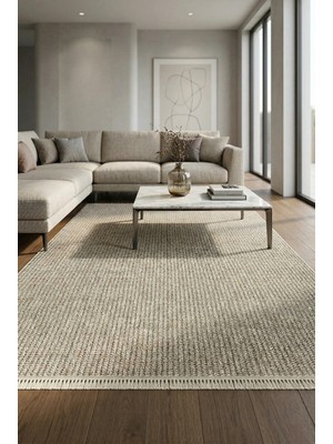 Woolen Home Doha Koleksiyonu Mikrofiber Iplik Jüt Taban Lüks Halı