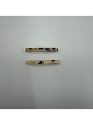 Mare Accessories Şeffaf Desenli Minimal Çıtçıt Toka Seti