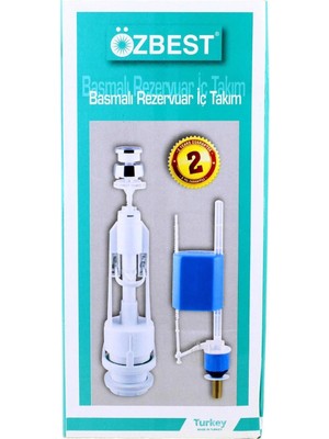 Özbest Su Tasarruflu Basmalı Klozet Rezervuar Iç Takımı - Uyumlu ve Dayanıklı ( Lisinya )