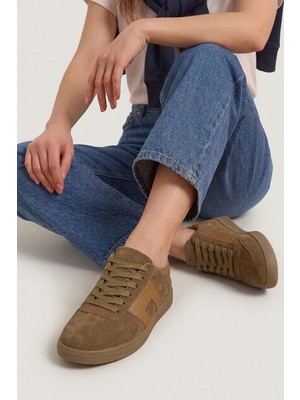 Ziya, Kadın Hakiki Deri Günlük Ayakkabı 161359Z803 Caramel