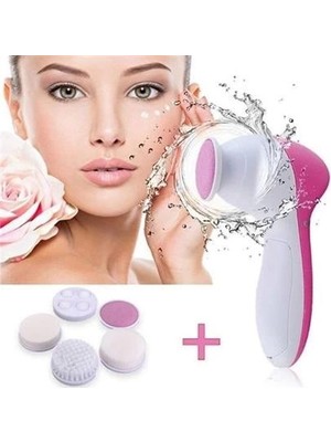 Pilli Yüz Cilt Temizleme Cihazı Siyah Nokta Peeling Fırça Seti Vücut Yüz Bakımı Masaj Aleti ( Lisinya )