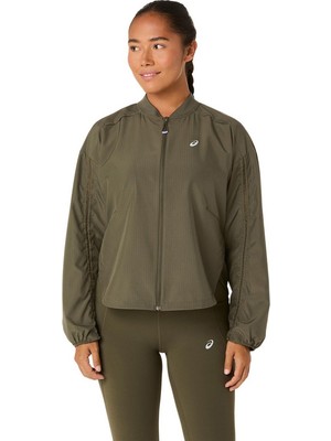 Asics Nagino Run Adjustable Kadın Yeşil Koşu Ceket 2012D138-300