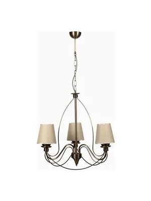 Vivense Lumexx Berfin Üçlü Eskitme Hasır Abajurlu Sarkıt