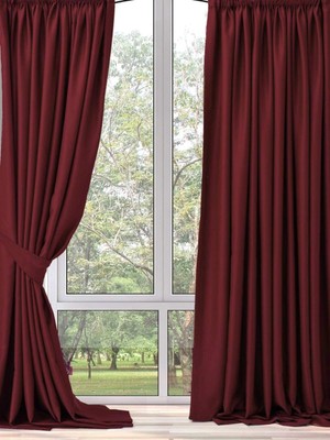 Nivemes Home Bordo Blackout Düz Karartma Güneşlik Apm