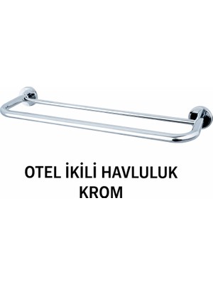 Onno Otel Ikili Havluluk Krom