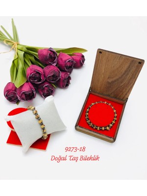 Sedef 9273 Kutulu Doğal Taş Bileklik