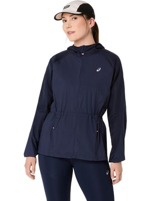 Asics Road Packable Kadın Lacivert Koşu Ceket 2012D076-400