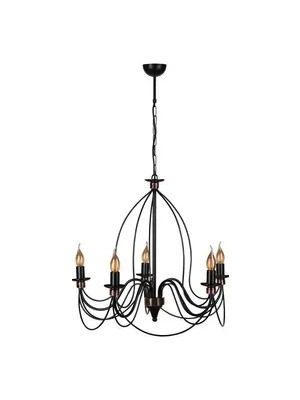 Vivense Lumexx Berfin Beşli Siyah Rustik Sarkıt