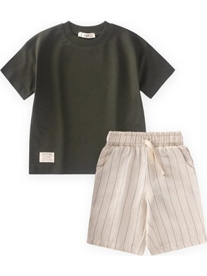 Cigit Çizgili Kapri Takım 1-7 Yaş Yeşil