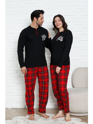 Enisena Erkek Pijama Takımı - Ekose Altlı- Eş Versiyonlu -12580