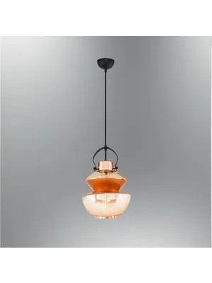Vivense Özcan Aydınlatma Tekli Bakraç Sarkıt, Cam