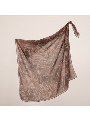 Piramit Naturel Eşarp | Rugan Desen