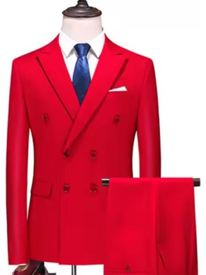 Massaro Pamuklu Kruzvaze Erkek Takım Elbise