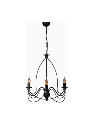 Vivense Lumexx Berfin Üçlü Siyah Rustik Sarkıt