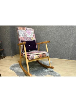 Vivense Trend Sallanan Sandalye, Otantik, Ahşap, Naturel Ayak