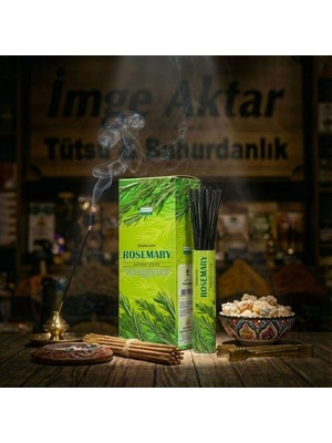 İmge Aktar Darshan Biberiye (Rosemary) Çubuk Tütsü (20'li Paket) - Zihin Açıcı