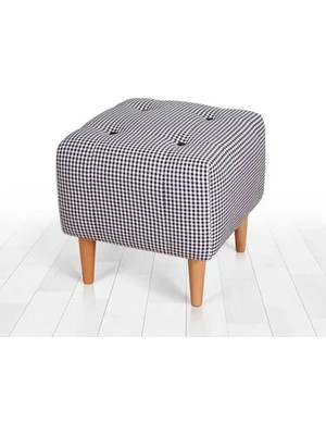 Vivense Dotted Puf, Siyah