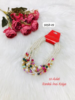 Sedef 9258 Renkli Inci Kolye