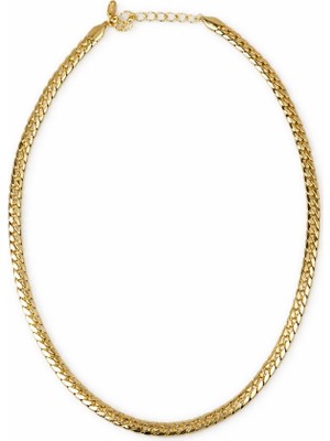 Sacha Yassı Ezme Zincir Kolye