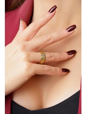 Fiyonk Kuyumculuk 14 Ayar Altın Macaron Alyans 8 mm