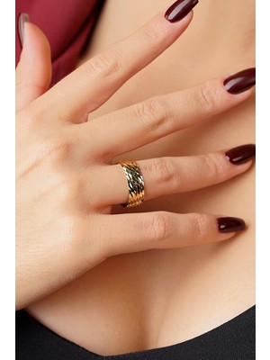 Fiyonk Kuyumculuk 14 Ayar Altın Eclair Alyans 7 mm