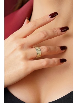 Fiyonk Kuyumculuk 14 Ayar Altın Strudel Alyans 8 mm