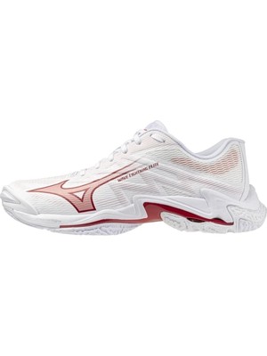 Mizuno Wave Lightning Elite Kadın Voleybol Ayakkabısı Beyaz / Kırmızı