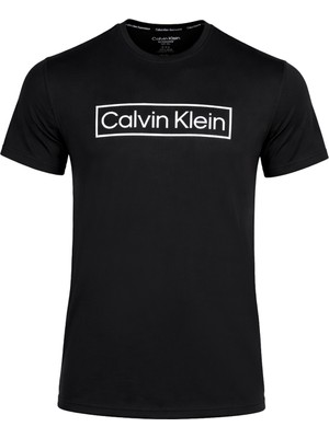 Calvin Klein Calvın Kleın Erkek T-Shırt Upf 40+ CB5HJ301-BLK