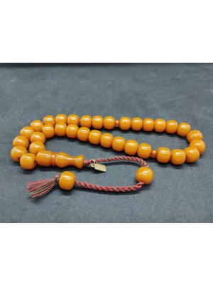 İskeçe Tesbih Osama Omari Usta Eseri 50 Yaşında Horoz Imame Havşalı Alman Faturan Tesbih Sertifikalı 9721