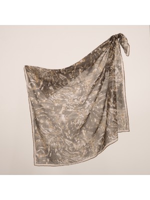 Piramit Naturel Eşarp | Rugan Desen