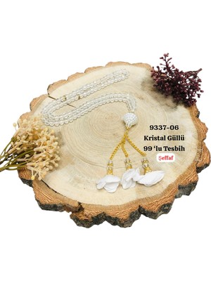 Sedef Kristal Güllü 99'lu Tesbih
