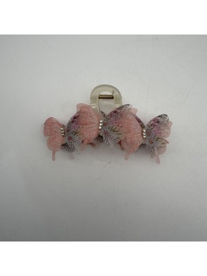 Mare Accessories Pembe Kelebek Detaylı Mandal Toka