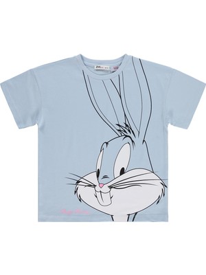 Bugs Bunny 10-13 Yaş Tişört - Mavi