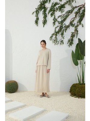 Aker Taş Bisiklet Yaka Örme Bluz