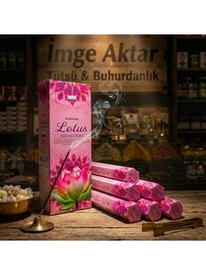 İmge Aktar Darshan Lotus (Nilüfer) Çubuk Tütsü (20'li Paket) - Saf ve Spiritüel