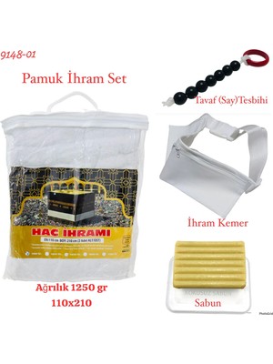 Sedef 9148 Pamuk Ihram Set