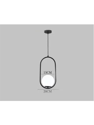 Vivense Modern Tekli Sarkıt Avize, Siyah