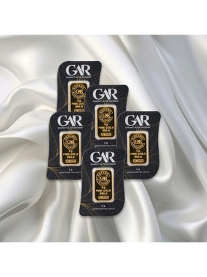 LEVA GOLD 5 Adet 5 gr 24 Ayar Gar Gram Altın