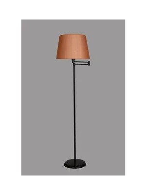 Vivense Almina Lambader Siyah Ayak Piramit Hasır Turuncu Abajurlu