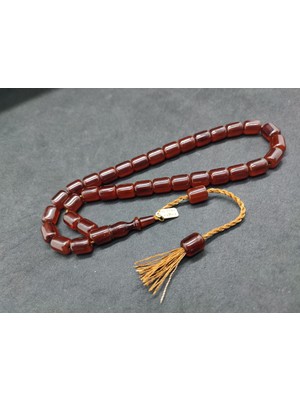 İskeçe Tesbih Osama Omari Usta Eseri 50 Yaşında Horoz Imame Havşalı Alman Faturan Tesbih Sertifikalı 9725