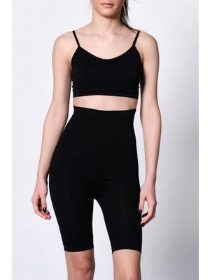 Aria's Closet Arias Closet Siyah Mı Emay 2015 Yüksek Bel Double Uzun Paçalı Korse